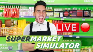 🔴HOY SE TRABAJA EN EL SUPERMERCADO ! SUPERMARKET SIMULATOR