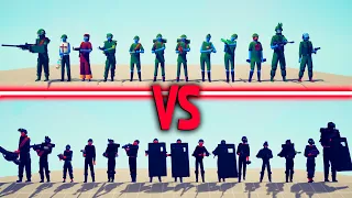 SWAT Team vs US ARMY Team - Totally Accurate Battle Simulator TABS