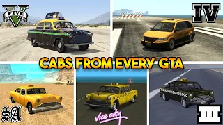 CABBIE FROM EVERY GTA GAME (GTA 5, GTA 4, GTA SAN ANDREAS, GTA 4, GTA 3, GTA VC)