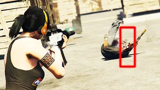 How to Auto Aim Kill Someone IN THEIR ROLL! | GTA Online RNG Tips and tricks