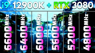 6600MHz vs 6400MHz vs 6000MHz vs 5600MHz vs 5200MHz vs 4800MHz | Massive DDR5 RAM Tested