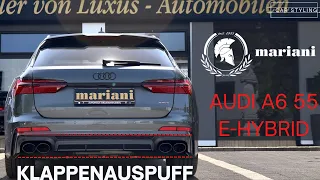 Sound - Audi A6 C8 55TFSI E-Hybrid I S6 Klappenauspuff by 𝐦𝐚𝐫𝐢𝐚𝐧𝐢 ® Car-Styling