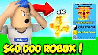 Spending $40,000 ROBUX To Get A FULL TEAM OF THE RAREST PET In Ninja Legends Update!! (Roblox)
