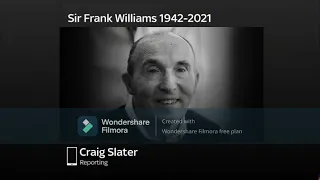 R.I.P SIR FRANK WILLIAMS 1942-2021