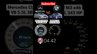 Mercedes CLK 500 vs BMW M3 e46