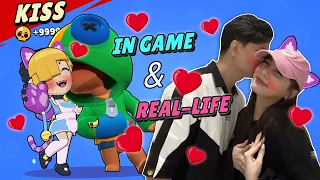 Brawl Stars : KISS IN GAME and REAL LIFE #brawlentines