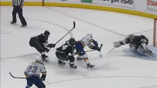 Blues score seven goals with seven different players vs. Kings