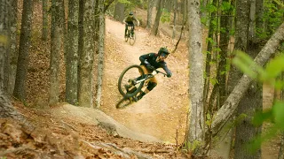 Silent Biking Hemlock Epoch at Kanuga Bike Park in North Carolina