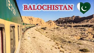 Train Ride Through Desert Landscape of Mushkaf, Balochistan & Cross with Jaffar Exp | Pak Railway