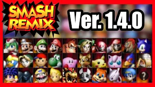 ✅ All Characters in Smash Remix Ver. 1.4.0 - Goemon, Slippy and Peppy included (Smash 64 MOD)