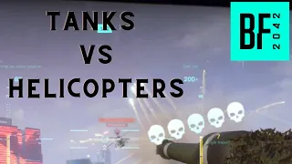 Compilation of TANK versus HELICOPTERS/JETS in Battlefield 2042
