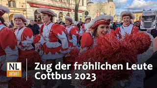 Zug der fröhlichen Leute in Cottbus 2023 | Impressionen vom ganzen Karnevalsumzug