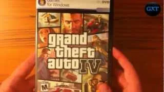 (GTA) Grand Theft Auto IV (4) (2008) Video Game Unboxing-Overview HD 720P