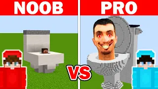 NOOB vs PRO Oszukuje w Budowie Skibidi Toilet - Minecraft