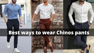 10 Best Ways to Wear Chinos Pants || Chinos pant style 2022 || #mensfashion
