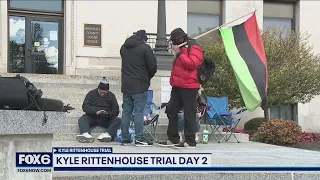 Demonstrations as Kyle Rittenhouse trial begins | FOX6 News Milwaukee