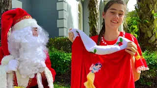 Christmas story about Nastya and Santa Claus