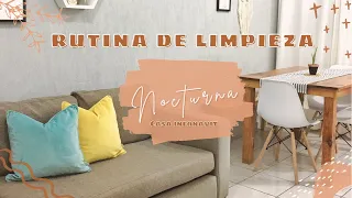 RUTINA DE LIMPIEZA NOCTURNA | CASA PEQUEÑA INFONAVIT | LIMPIEZA EXPRÉS | Casa limpia por la noche