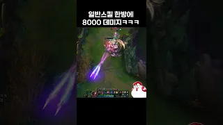 어떻게 일반스킬 데미지가 8000 ㅋㅋ