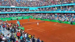 The match-point of Roger Federer in the ATP Istanbul 2015 semifinal against Schwartzman