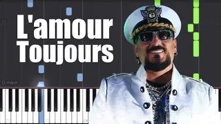 Gigi D'Agostino - L'Amour Toujours - Piano Tutorial by Easy Piano