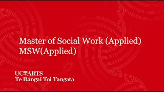 Master of Social Work (Applied)