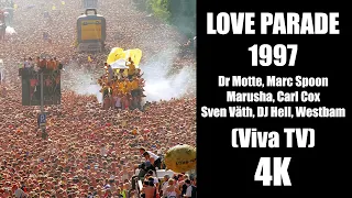 Love Parade 1997 - Dr Motte, Marc Spoon, Marusha, Carl Cox, Sven Väth, DJ Hell, Westbam (VIVA TV)