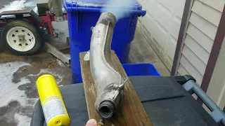 Beta Rev 3 mid muffler cleaning (=burn)