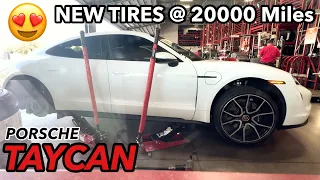 Porsche Taycan 21" New Tires for RS Spyder Wheels ‣ Continental ProContact RX 😍【Taycan50】