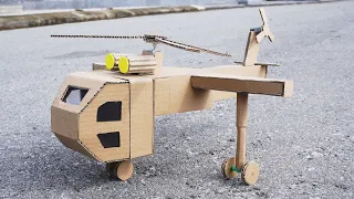 DIY - How to Make Electric Helicopter (CH-47 Chinook) from Cardboard