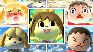 Isabelle & Villager's FUNNY ANIMATIONS in Smash Bros Ultimate #AnimalCrossing