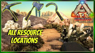 Where to Find ALL Resources in Scorched Earth Ark Survival Evolved