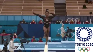 Simone biles🇺🇲 Tokyo olympics double spike podium training