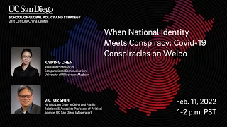 When National Identity Meets Conspiracy: Covid-19 Conspiracies on Weibo