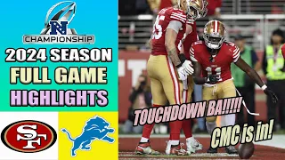49ers vs Lions FULL GAME (01/28/2024) | NFC Championship | NFL Conference Championship