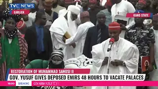 Emir Muhammad Sanusi Returns As Governor Yusuf Presents Appointment Letter