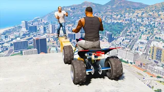 GTA 5: Jumping off Highest Buildings - Funny Moments #5