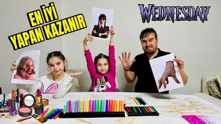 MAKYAJ YAPTIK AMA WEDNESDAY VE ENİD’E !! ELİF SİNEM İLE ETKİNLİK CHALLENGE !!@elifsinemtv ​⁠