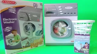 CASDON toys actual working front loading washing machine toy #unboxing