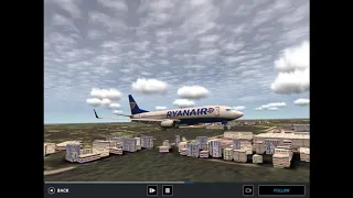 Boeing 737-800 Ryanair Butter Landing!!!!!