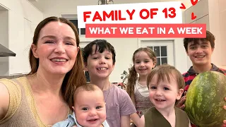 Family of 13 ❤️ What we eat in a week + Mini Unboxing!