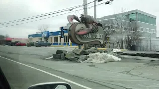 Driving on the Bedford highway, Nova Scotia, JAN 24 2023