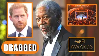 Harry DRAGGED OFF AFI Life Achievement Award 2024 Stage By Morgan Freeman After  Showed UP UNINVITED