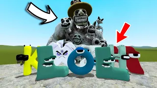 ALPHABET LORE VS NEW ZOONOMALY MONSTERS & POPPY PLAYTIME 3 FAMILY!! WHO MORE STRONG?? - Garry's Mod