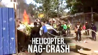 24 Oras: Chopper carrying PNP chief Gamboa crashes in Laguna