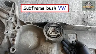 How I replaced subframe bush (lower engine mount) - VW, Skoda, Seat, Audi.