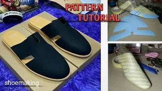How to make this ZARA trendy half shoes pattern #shoemaking #beginners