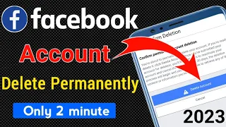 How to Delete Facebook Account 2023 | How to Delete facebook account permanently | Bangla Tutorial