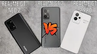 Realme GT 2 vs Realme GT 2 Pro vs Realme GT NEO 2: Speed test | Camera Test Comparison