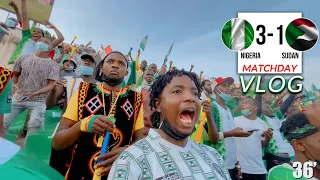 NIGERIA 3-1 SUDAN (MATCHDAY VLOG) / AFCON 2021 - 2022 highlights